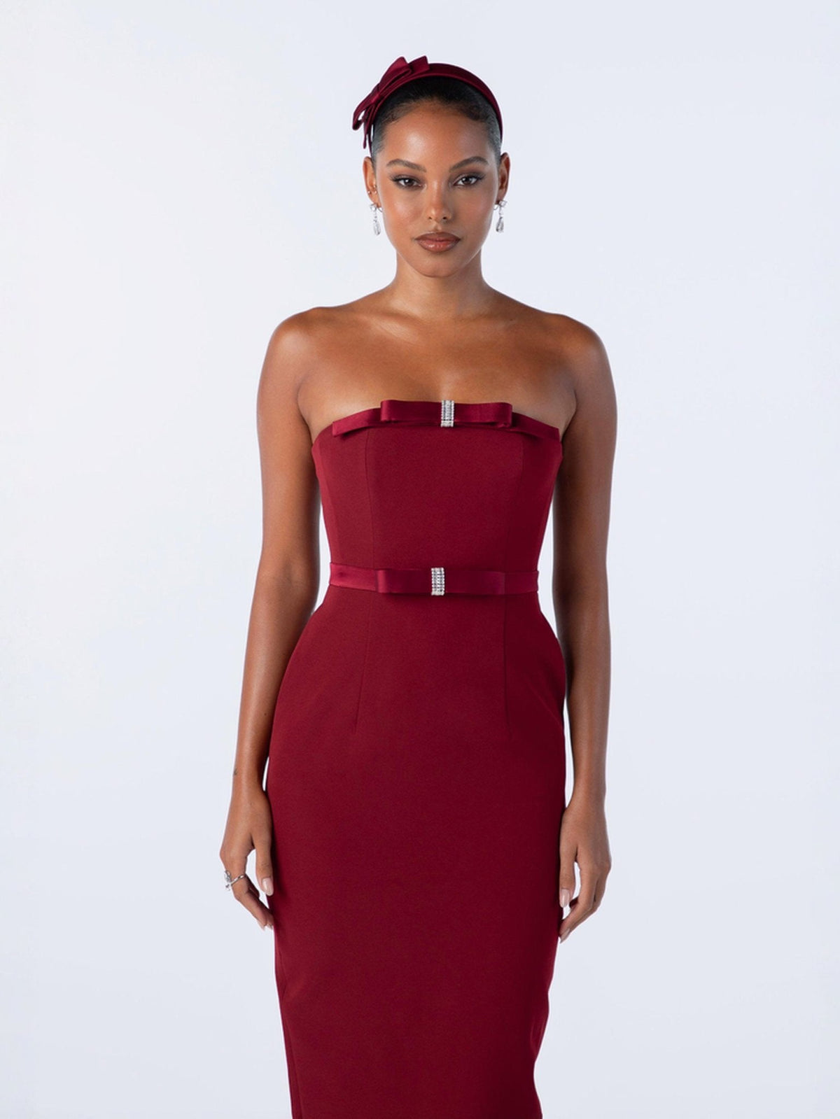 Demi Bow Dress (Red) (Final Sale)