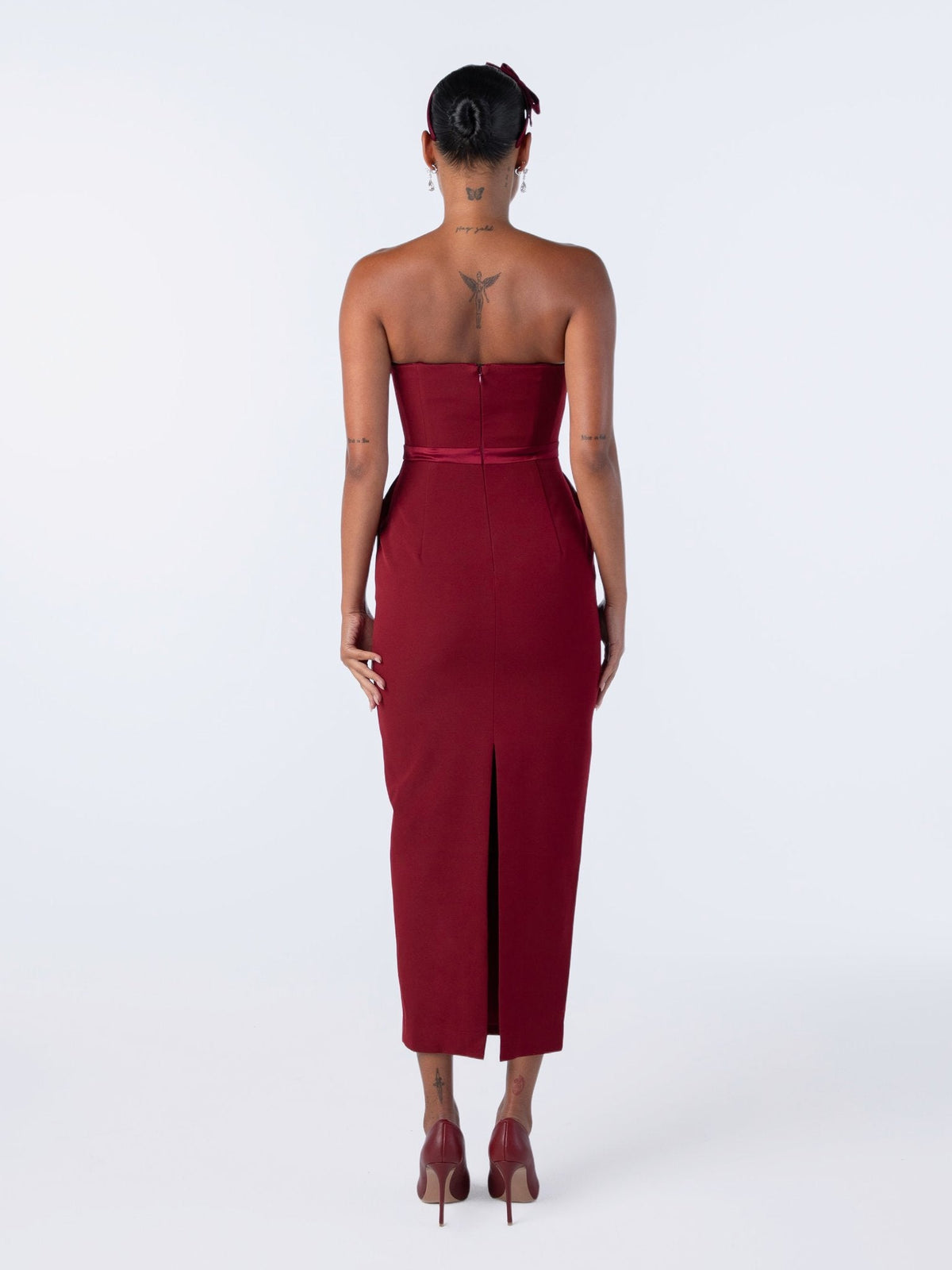 Demi Bow Dress (Red) (Final Sale)