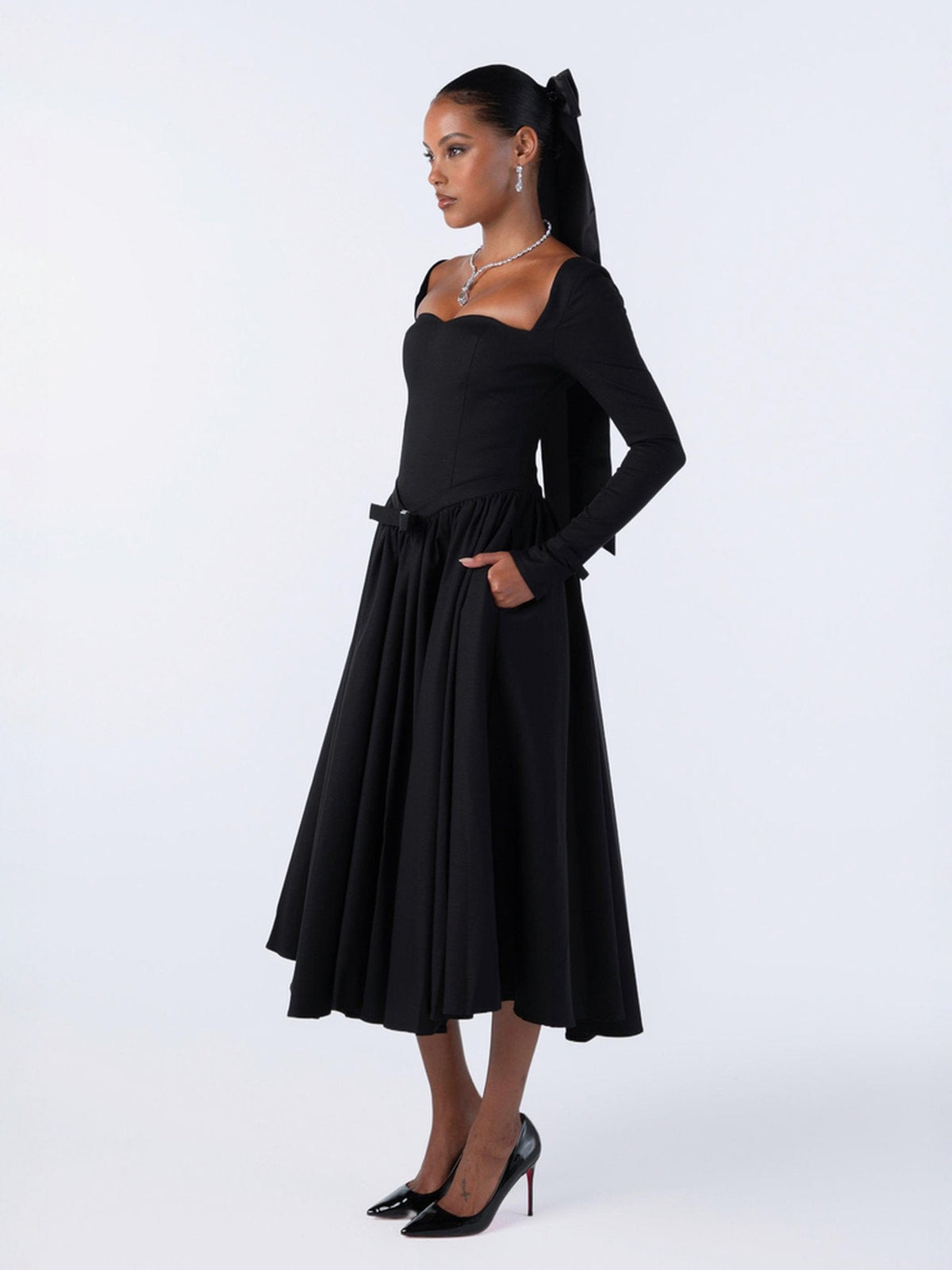 Bernadette Dress (Black) (Final Sale)