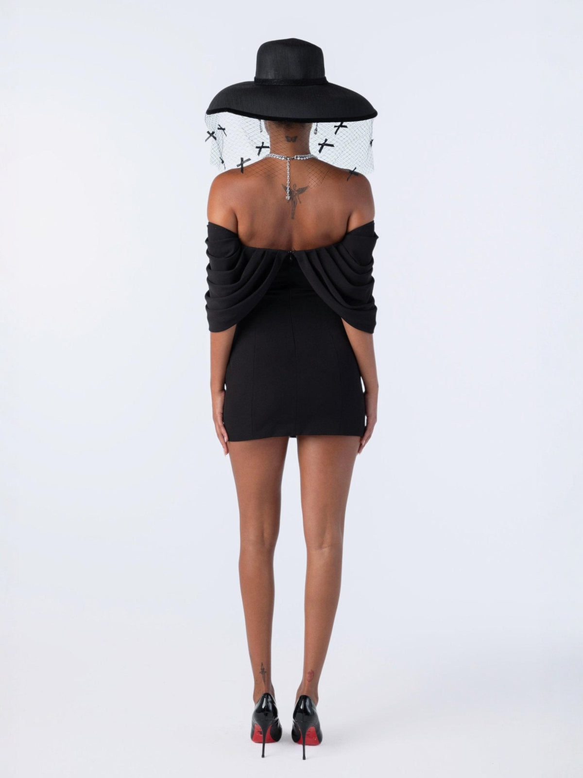 Kate Bow Dress (Black)