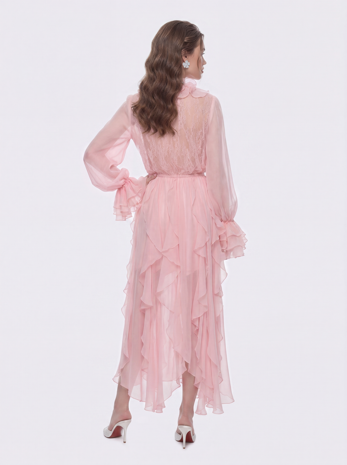 Capri Ruffle Pink Dress
