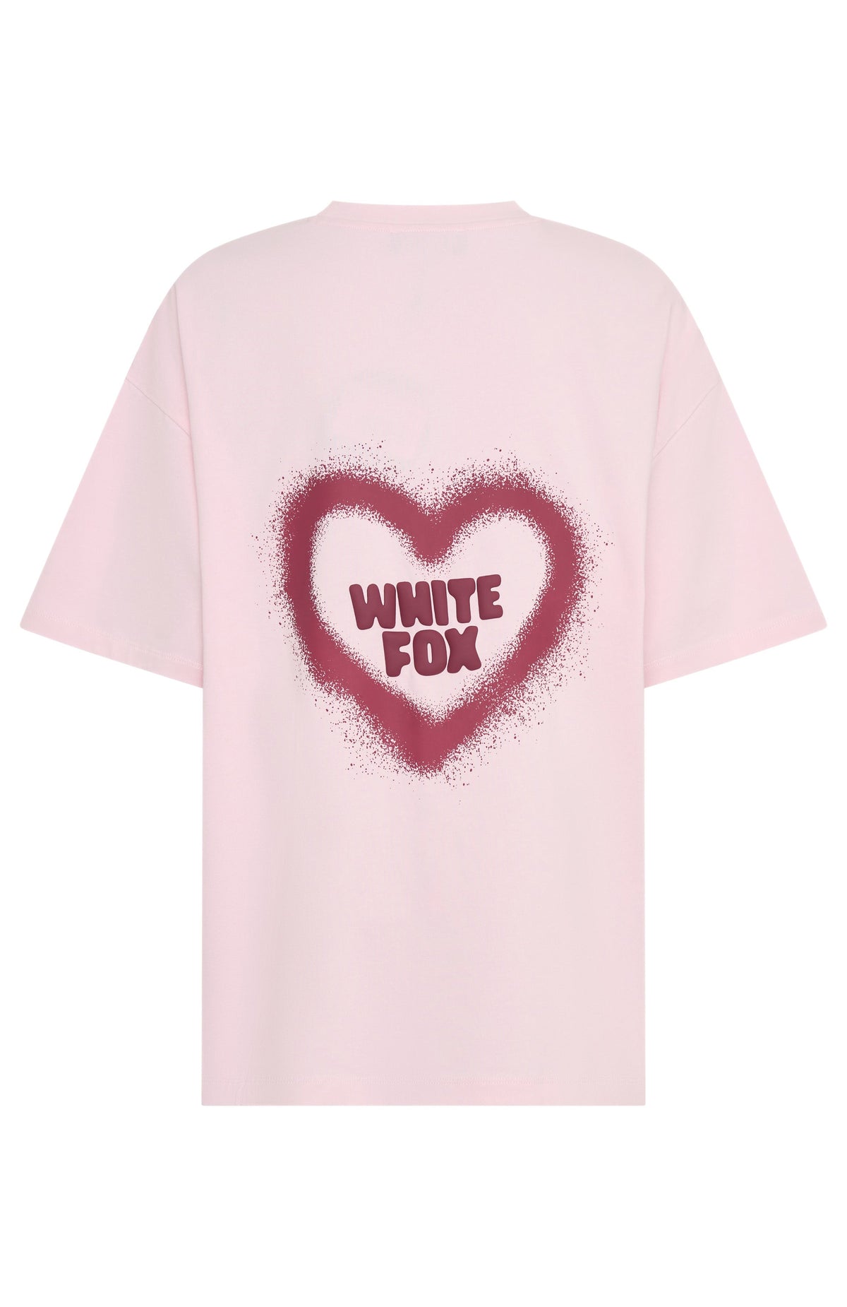 11th Street City Girl At Heart Oversized Tee Strawberry Whip