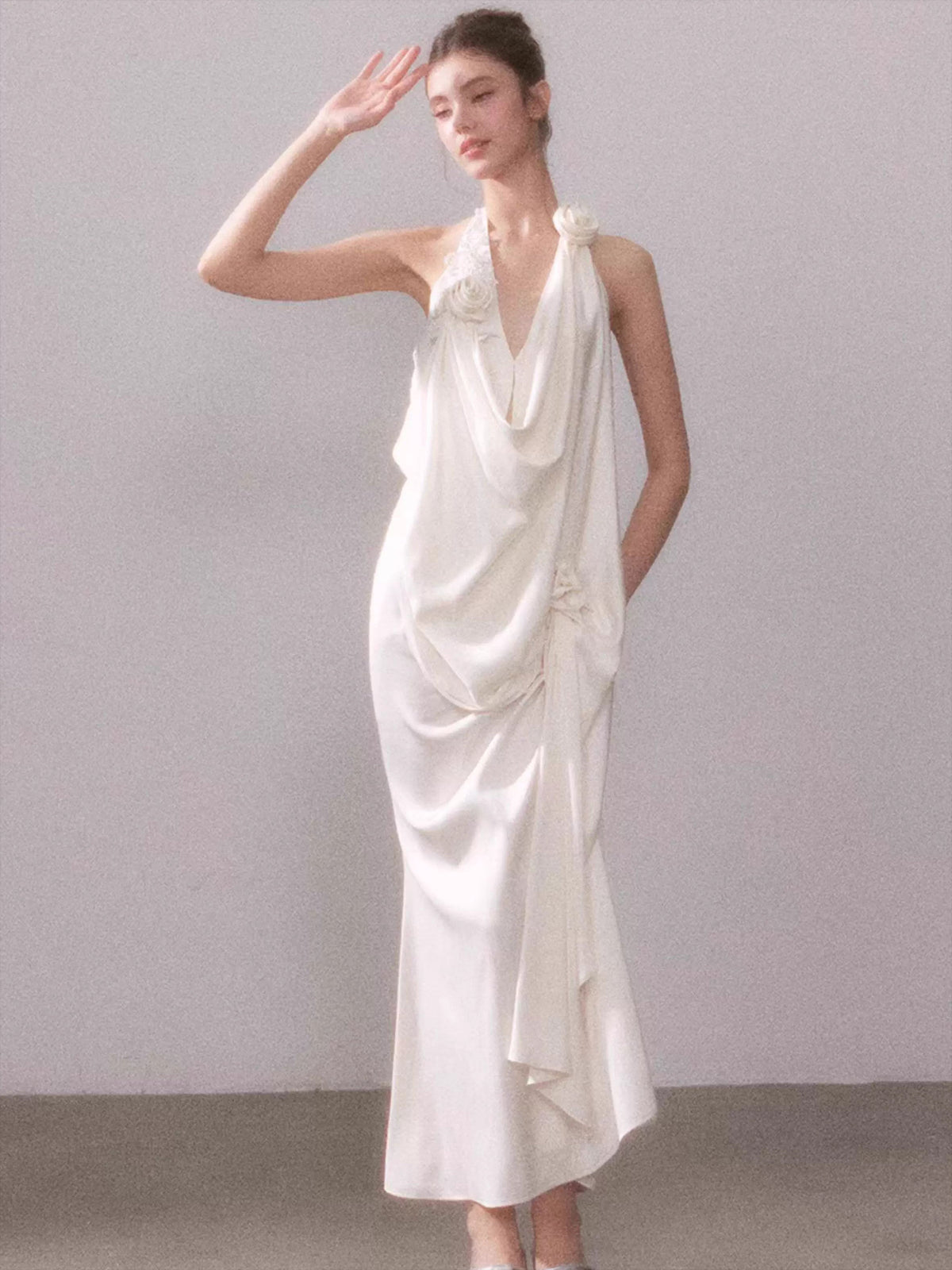 Tyndall Muse Satin Glow Maxi Dress