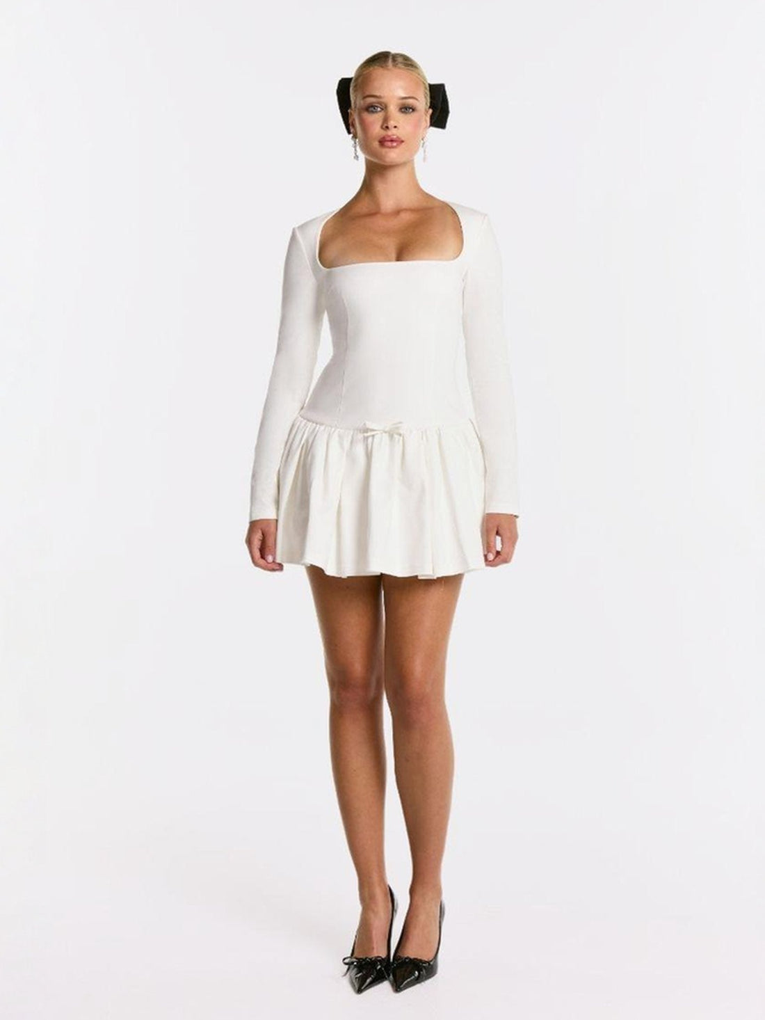 Audrina Dress (White) (Final Sale)