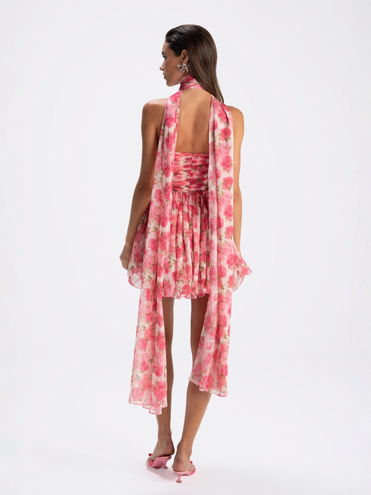 Chloe Dress (Pink Print) (Final Sale)