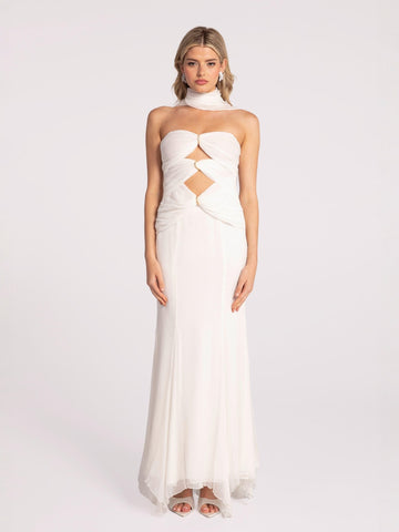 Cassandra Dress (White) (Final Sale)