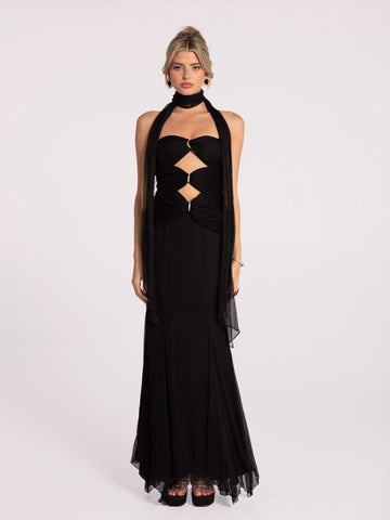 Cassandra Dress (Black) (Final Sale)