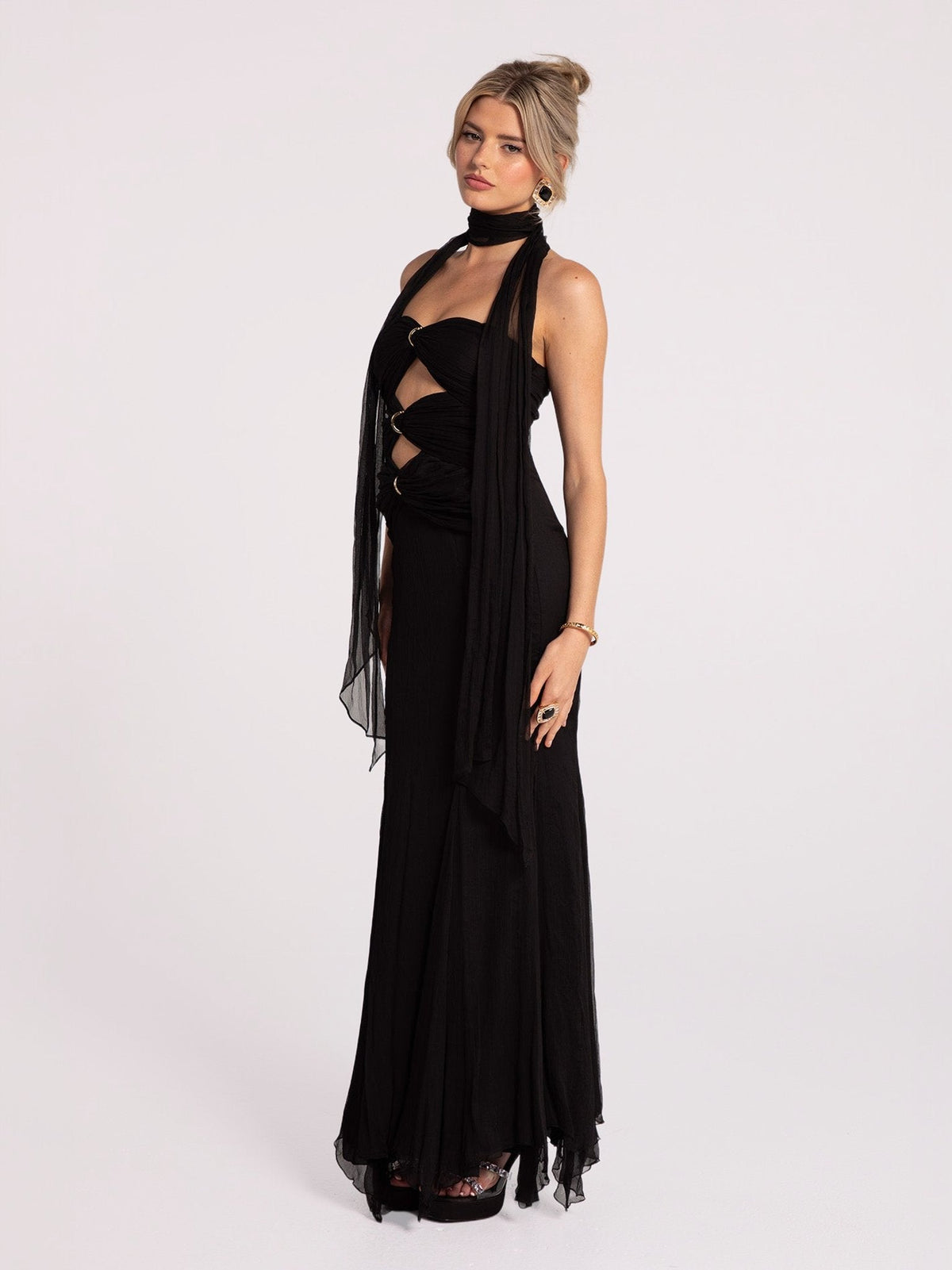 Cassandra Dress (Black) (Final Sale)