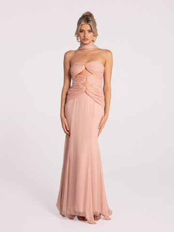 Cassandra Dress (Pink) (Final Sale)