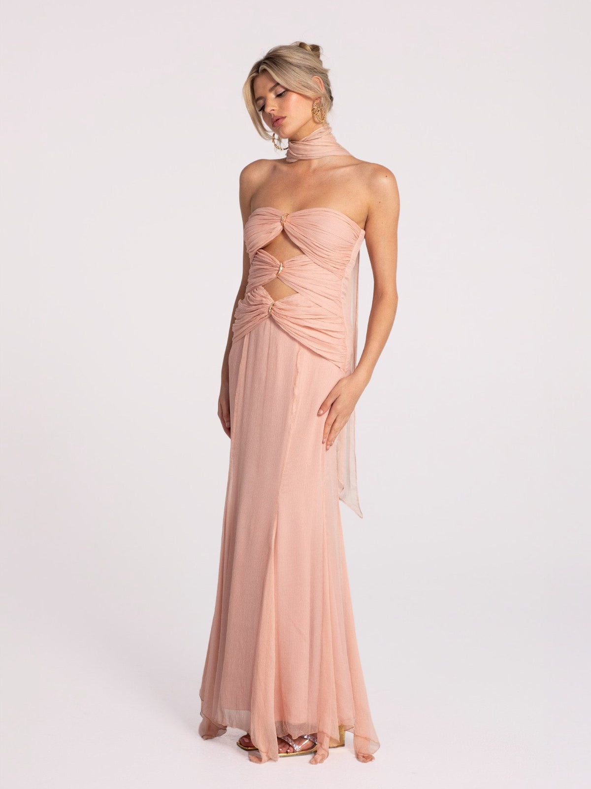 Cassandra Dress (Pink) (Final Sale)