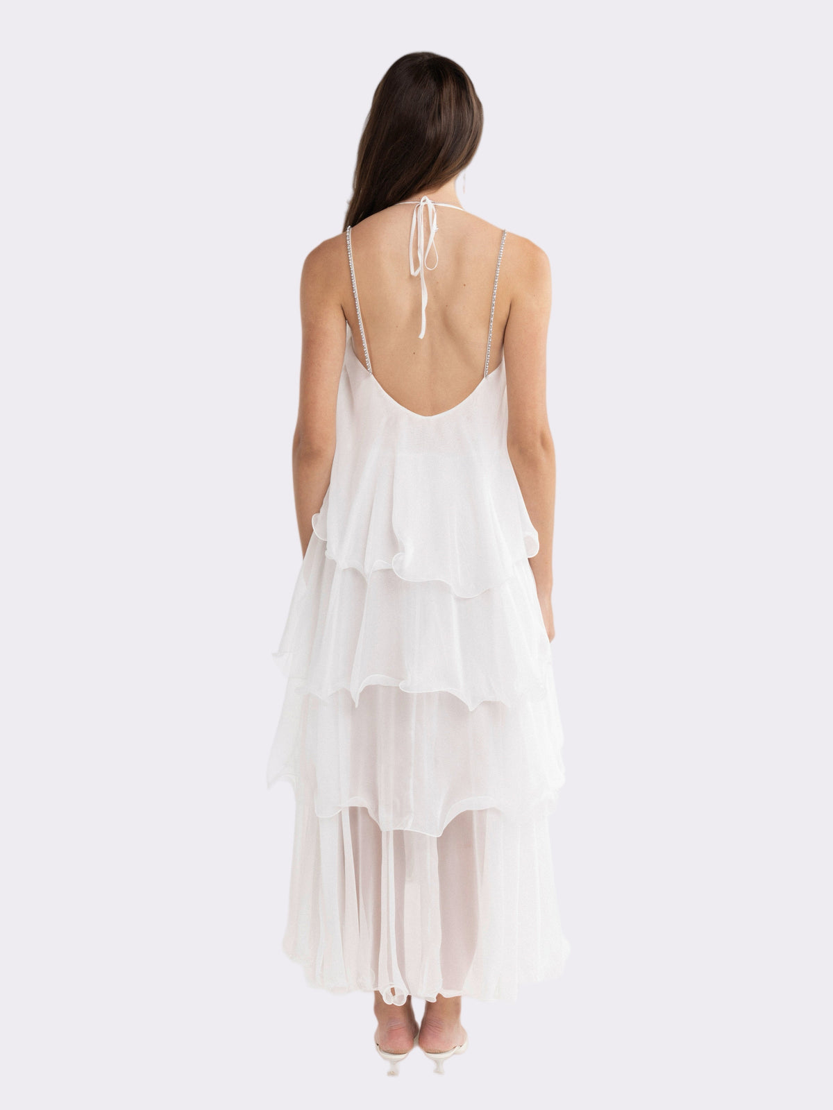 Florence Tiered White Dress