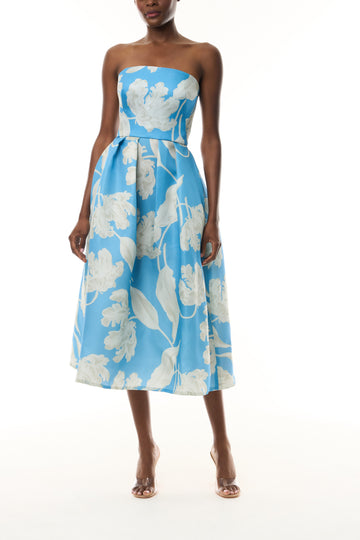 Bluebelle Floral Full Skirt Midi Dress