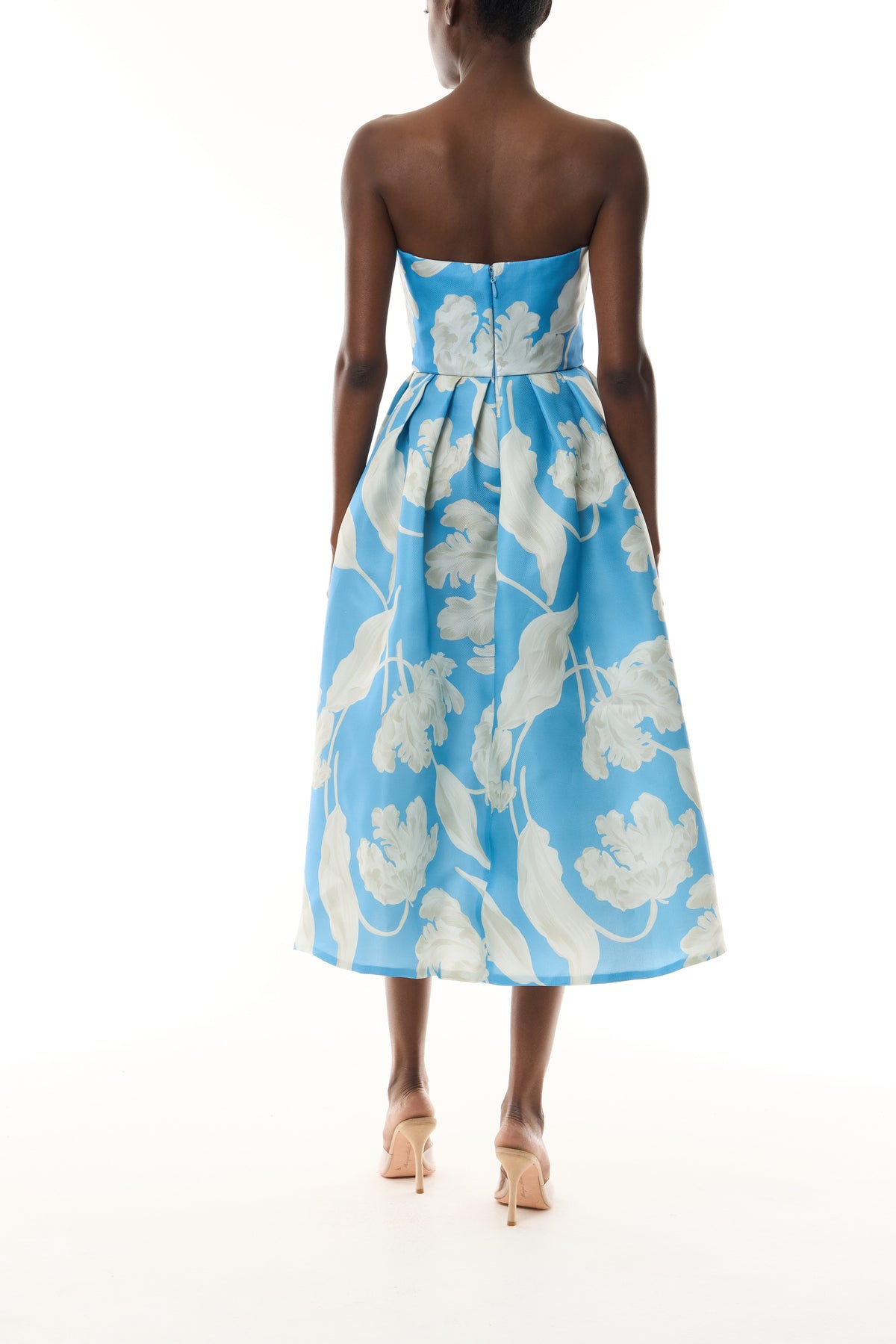 Bluebelle Floral Full Skirt Midi Dress