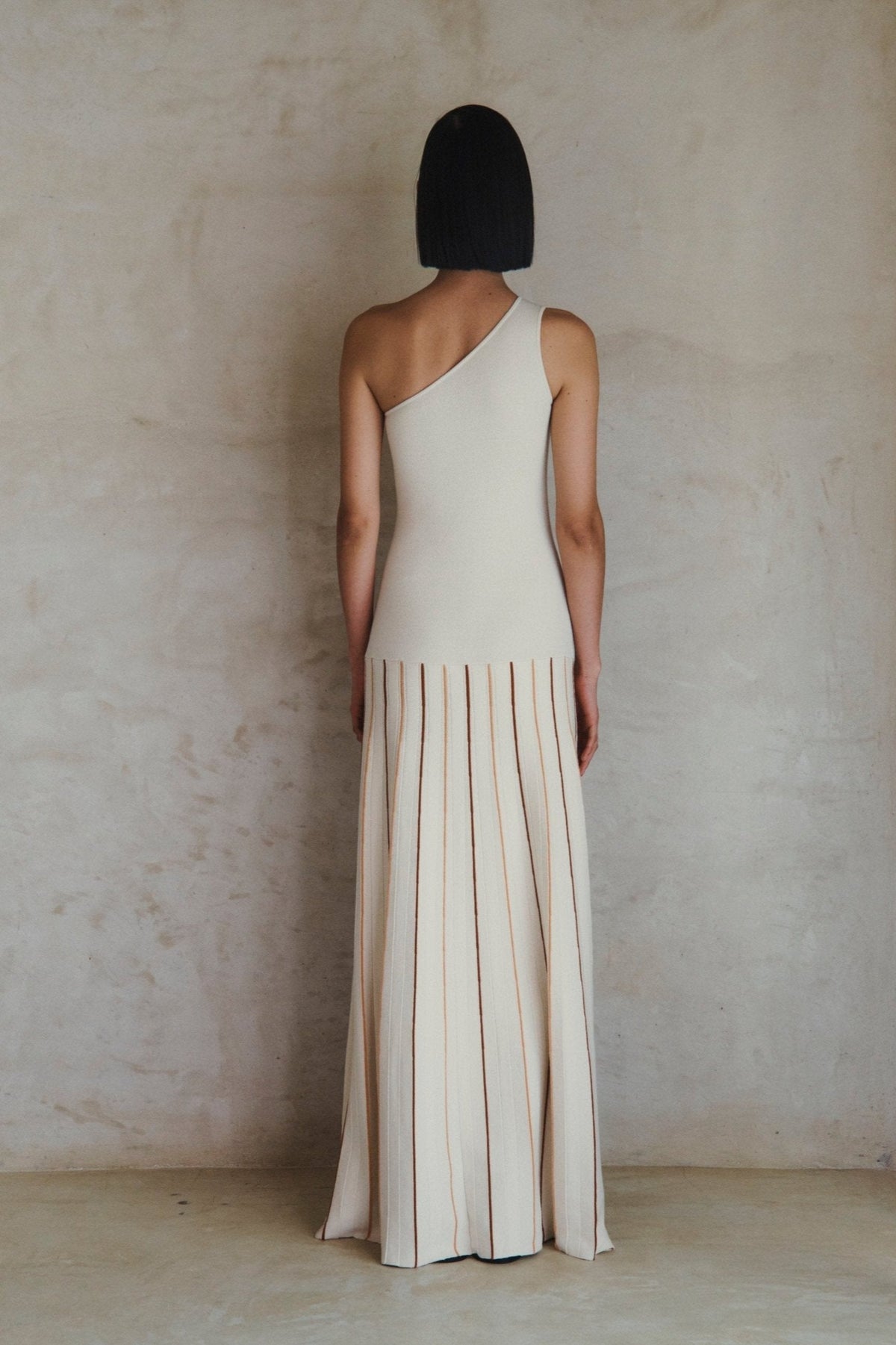 Manglar One Shoulder Maxi Dress | Ivory