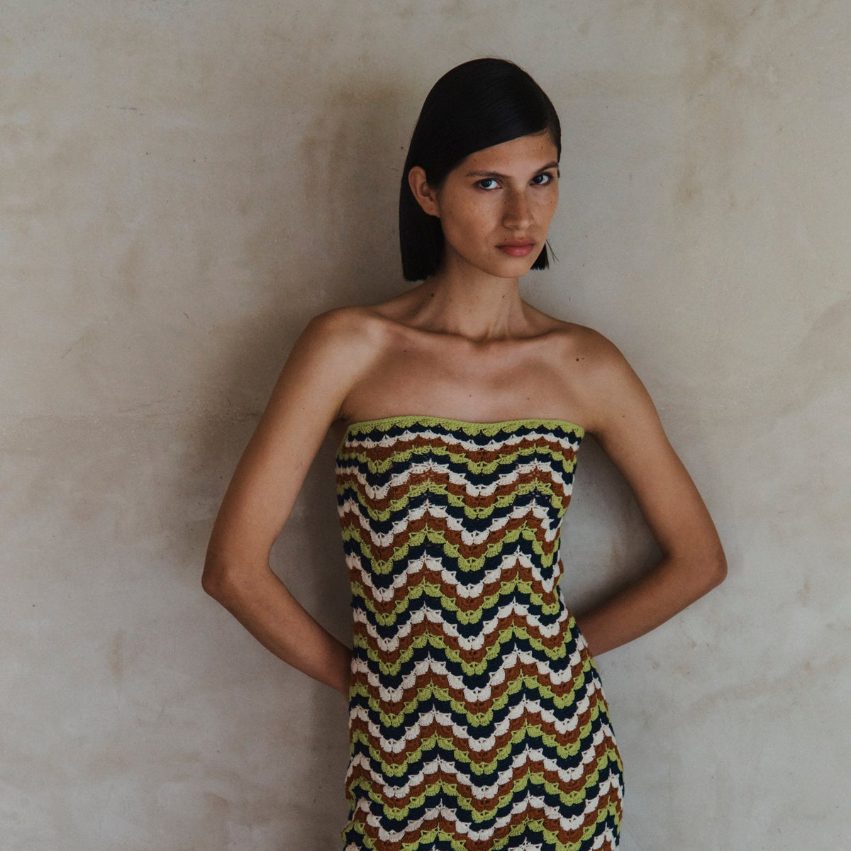 Marea Strapless Mini Dress | Lime Green