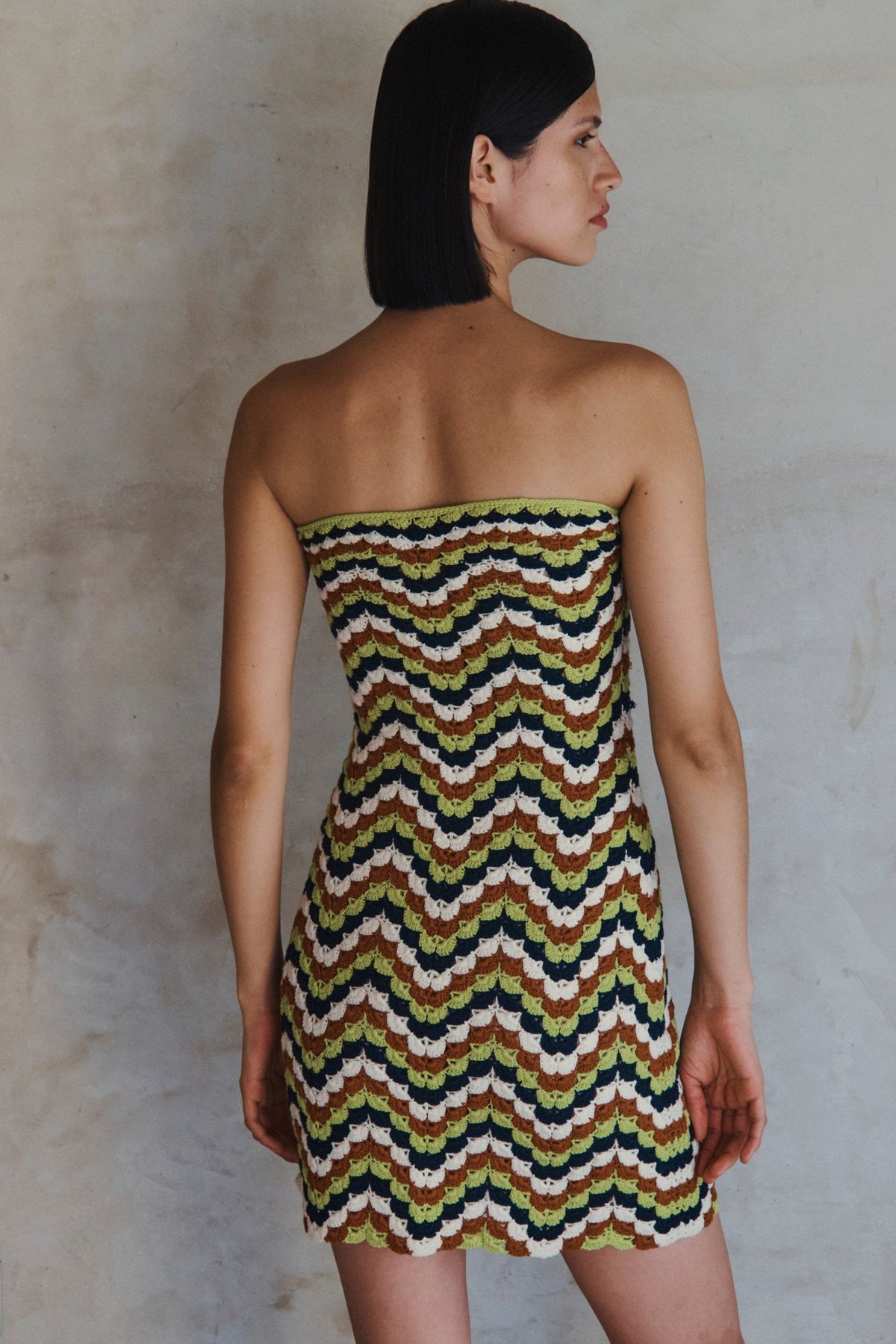 Marea Strapless Mini Dress | Lime Green