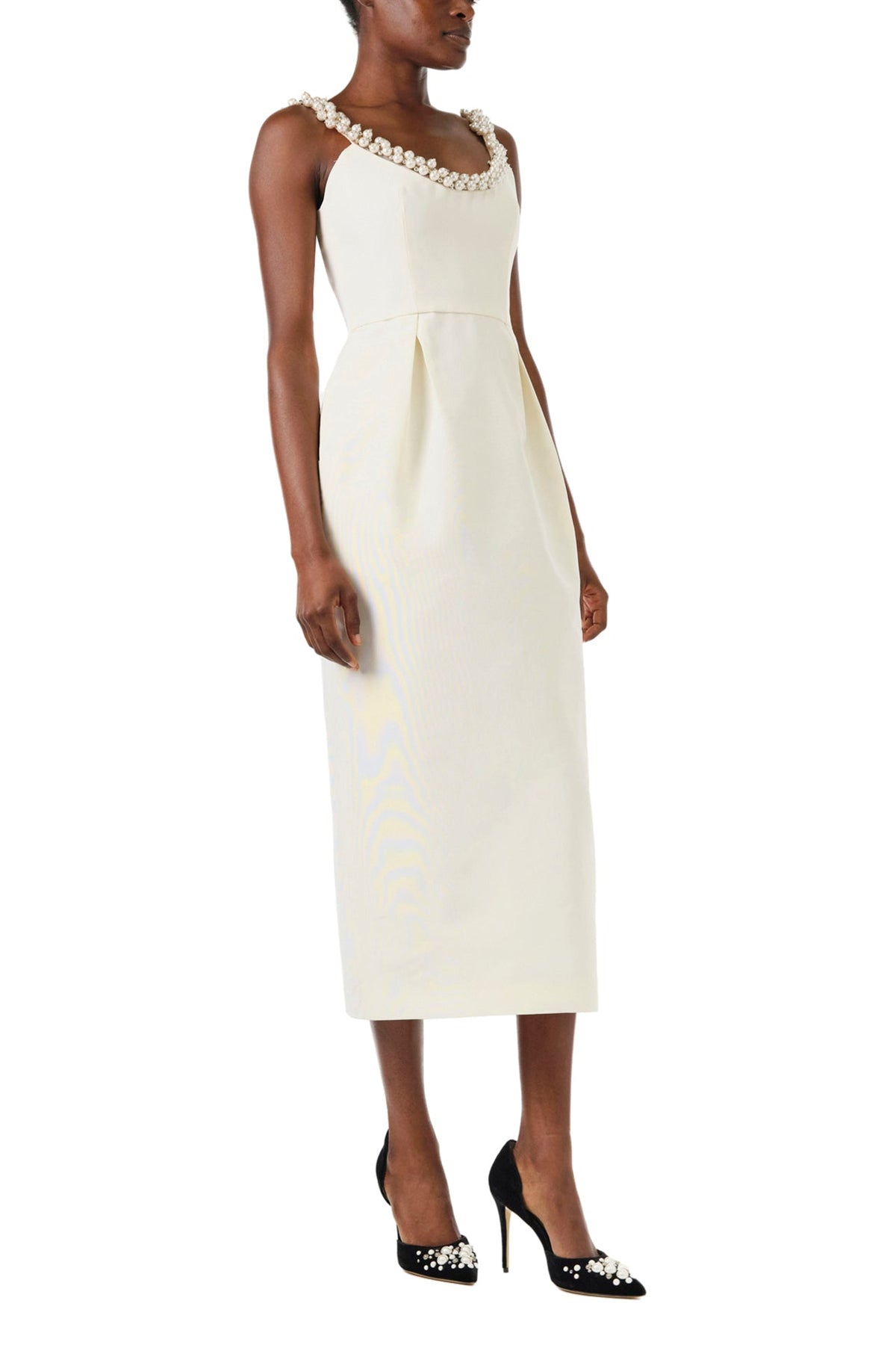 Pearl Embroidered Cocktail Dress
