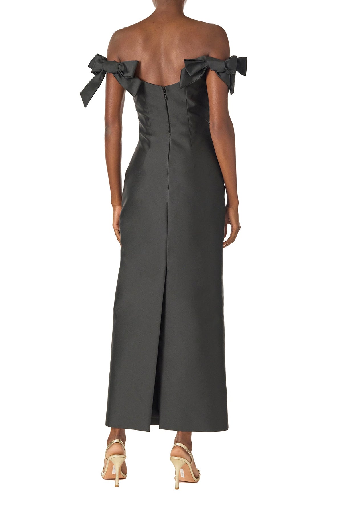 Off-the-Shoulder Bow Sleeve Sheath