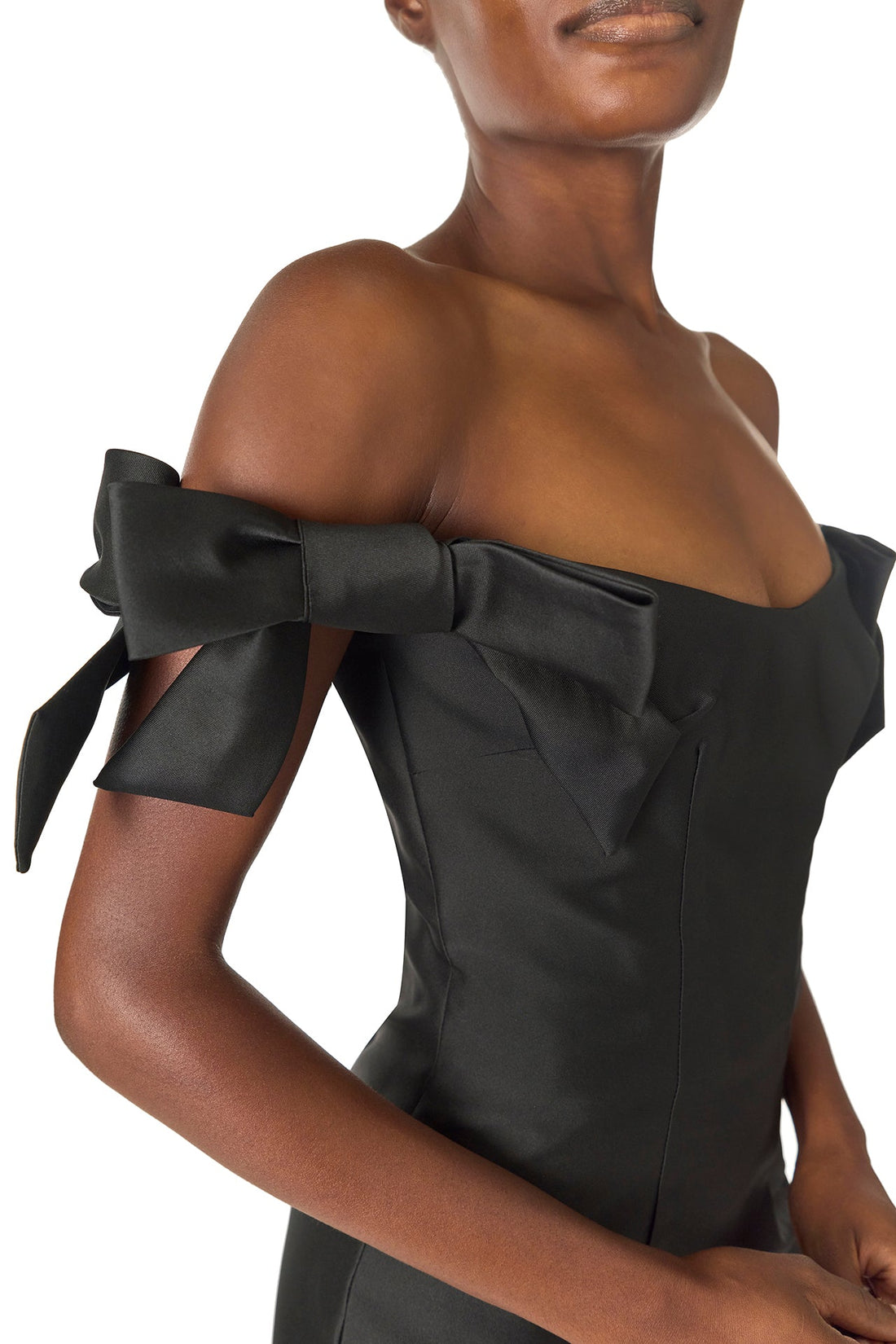 Off-the-Shoulder Bow Sleeve Sheath