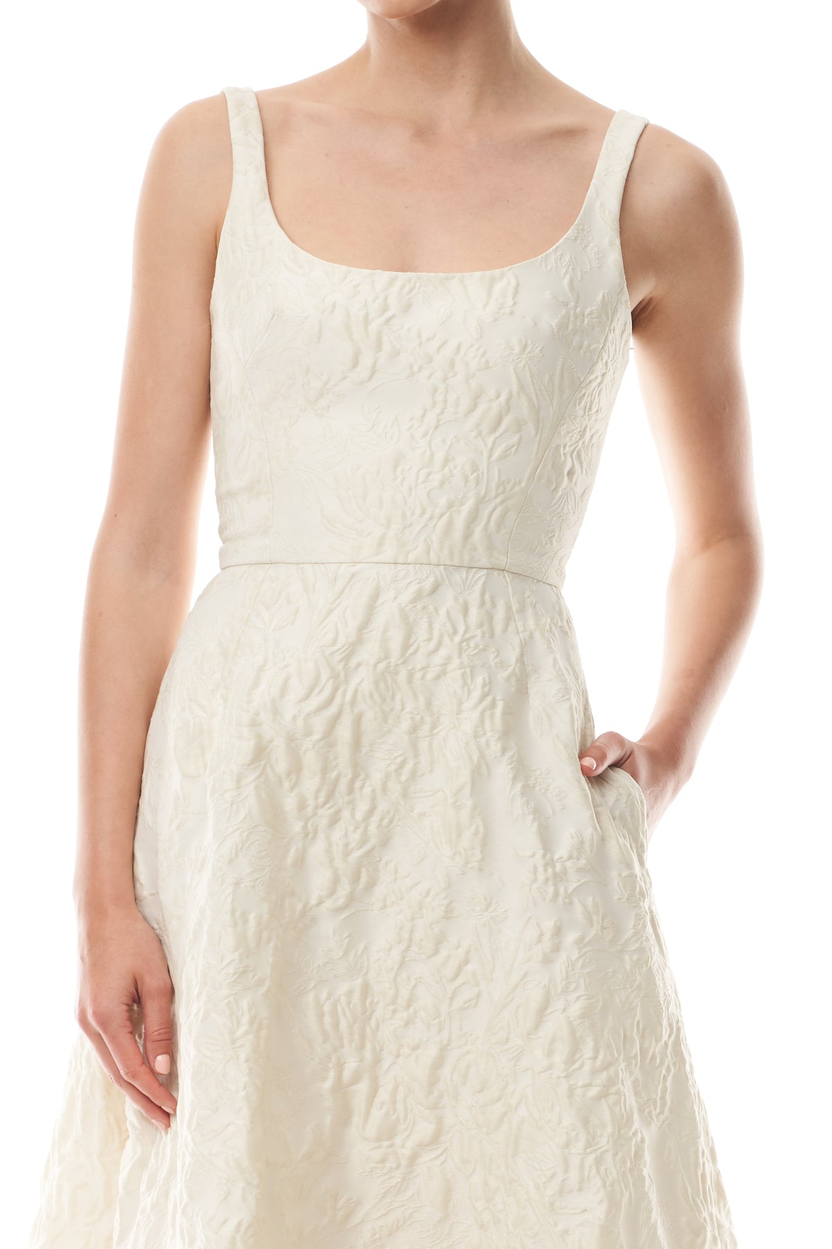 Scoop Neck A-Line Dress