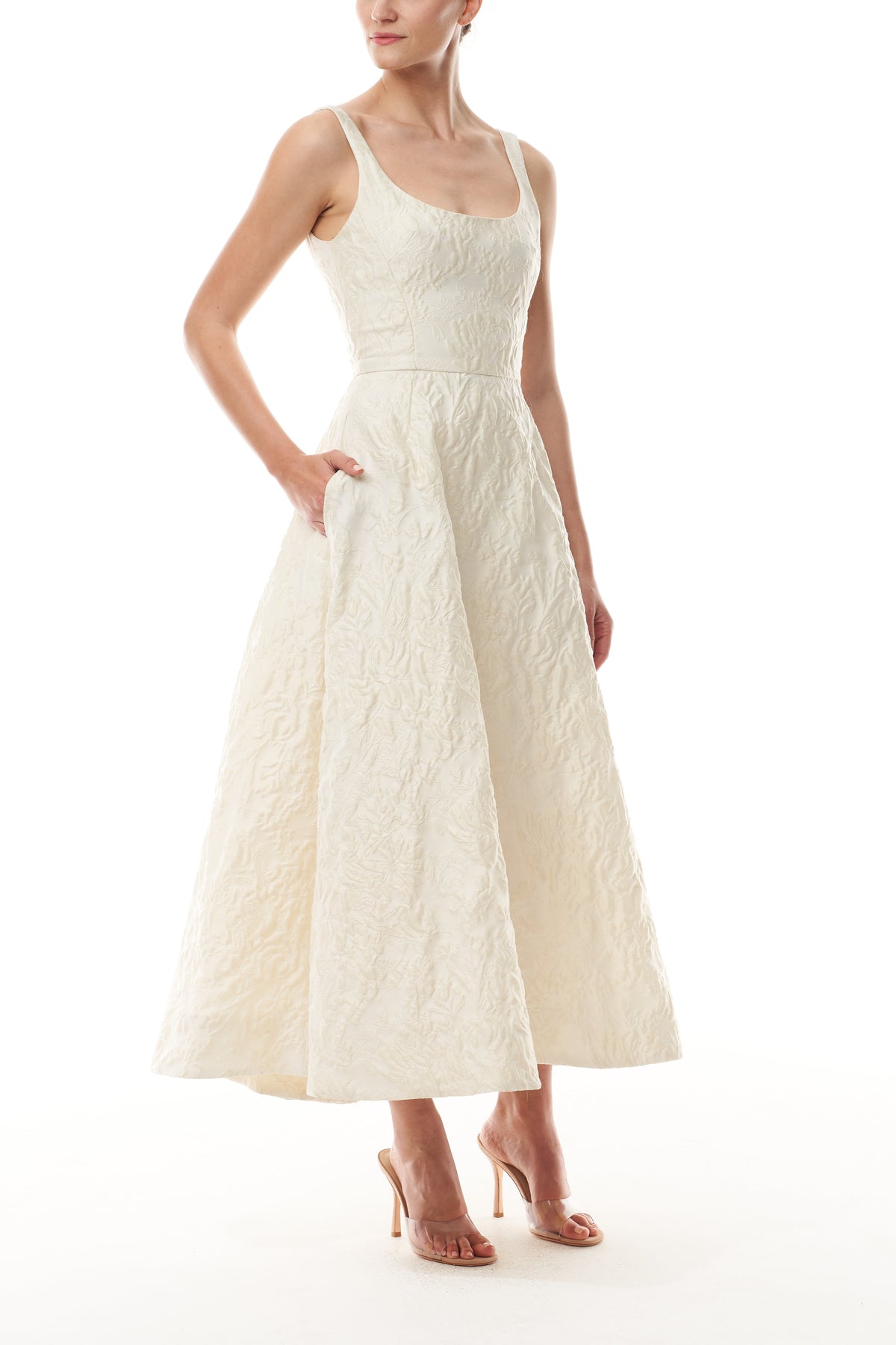 Scoop Neck A-Line Dress