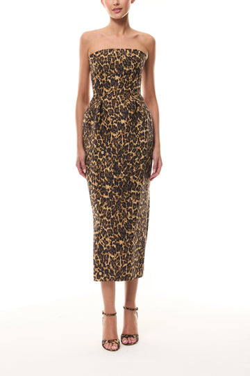 Leopard Printed Cocktail Dress