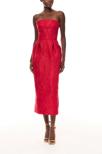 Poppy Jacquard Cocktail Dress