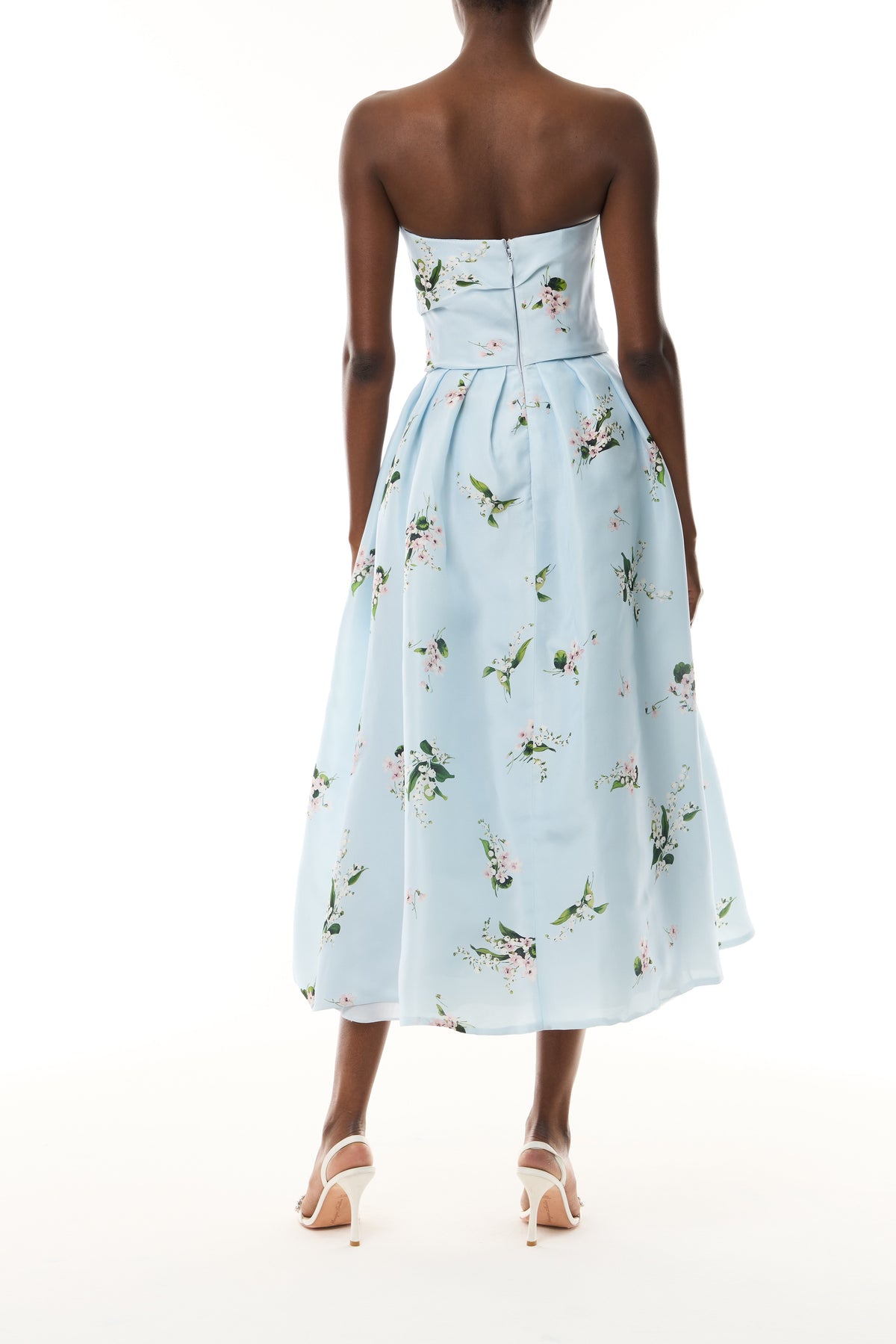 Posie Printed Tea Length Dress