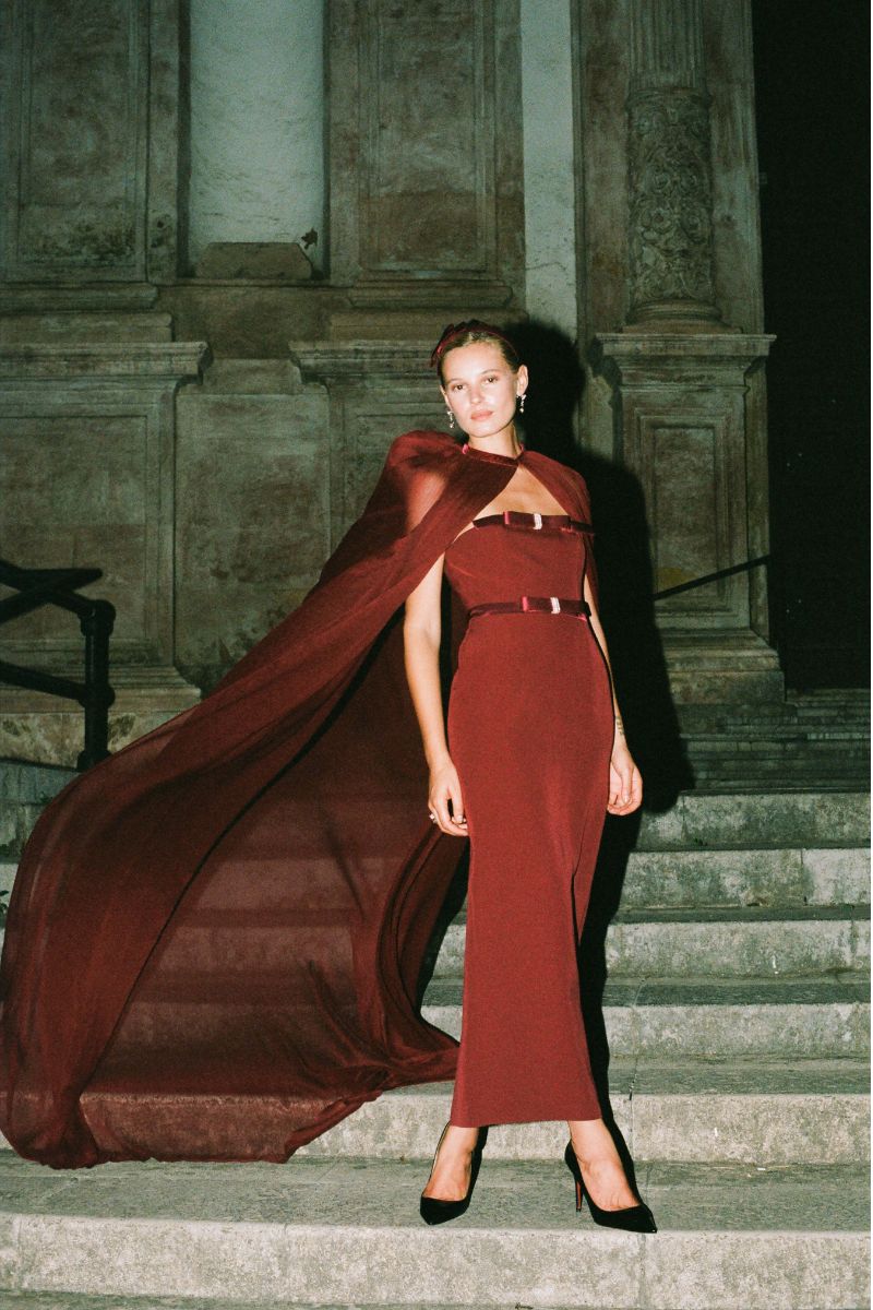 Demi Bow Dress (Red) (Final Sale)