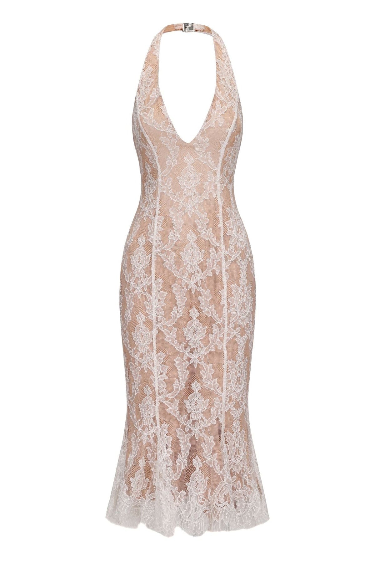 Fiona Dress (White Lace)