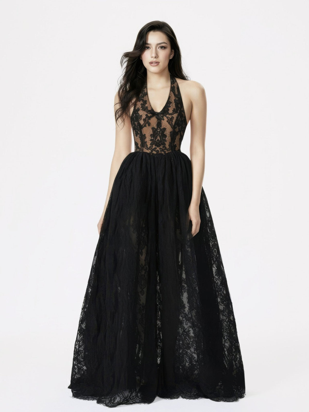 Mirelle Lace Maxi Dress