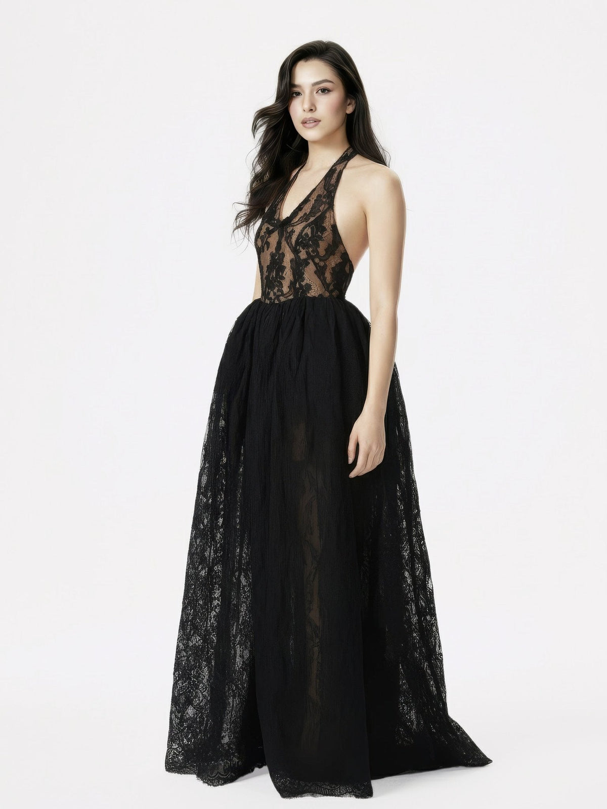 Mirelle Lace Maxi Dress