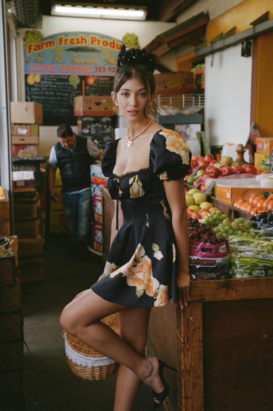 Alira Puff Sleeve Floral Dress