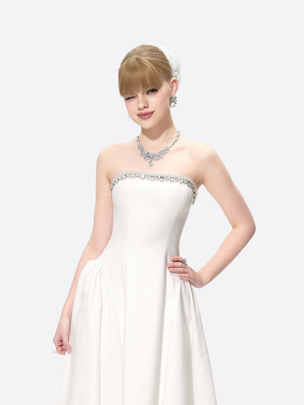 Nicolette Dress (White)