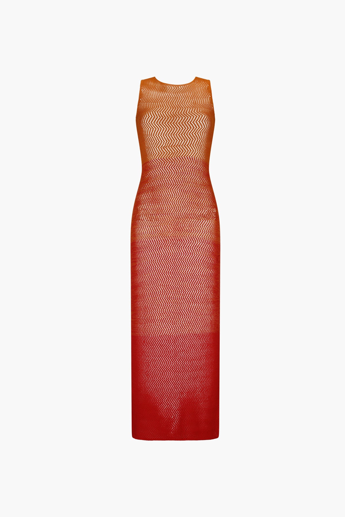 Alpamayo Sleeveless Maxi Dress | Tangerine - Orange