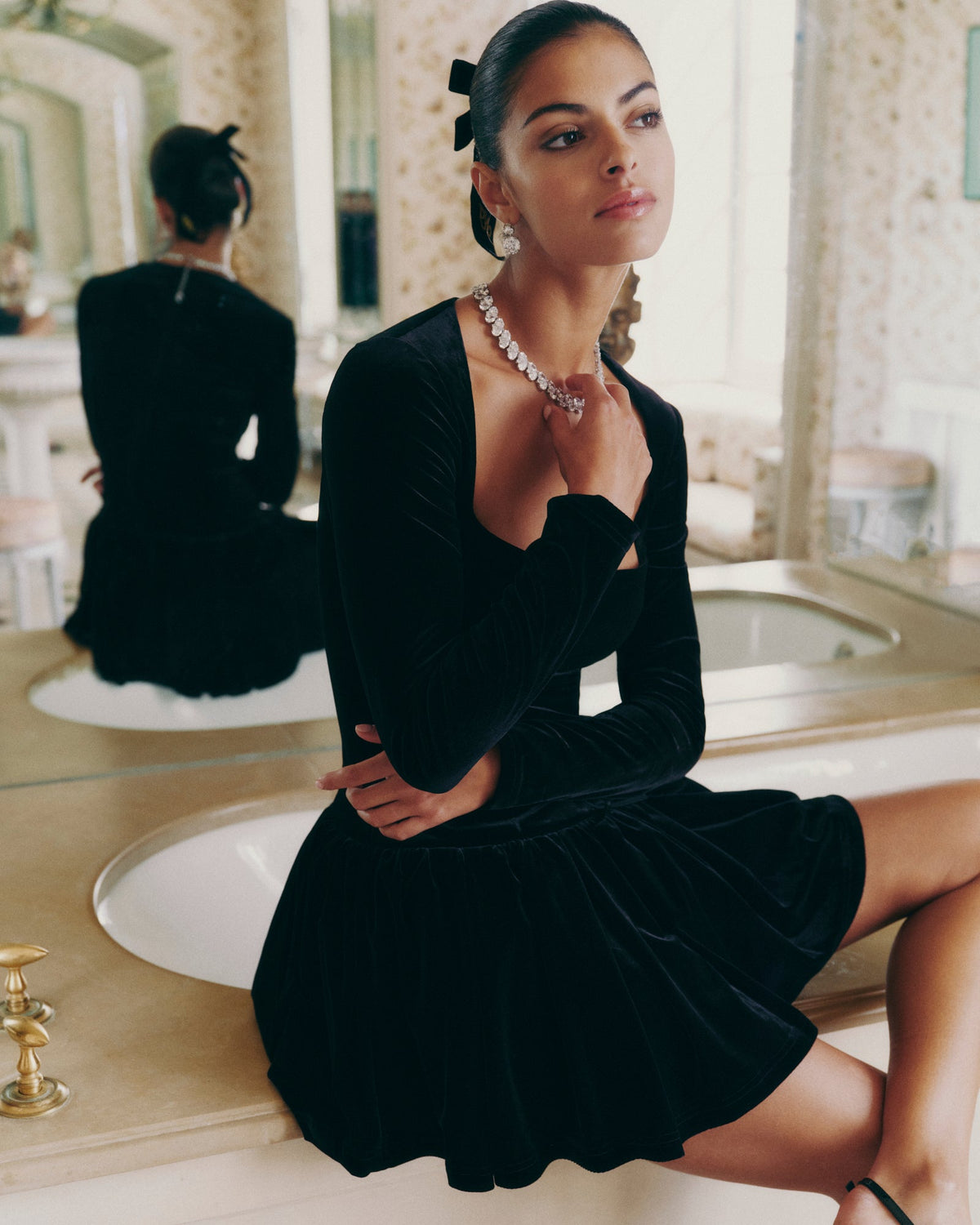 Audrina Dress (Black) (Final Sale)