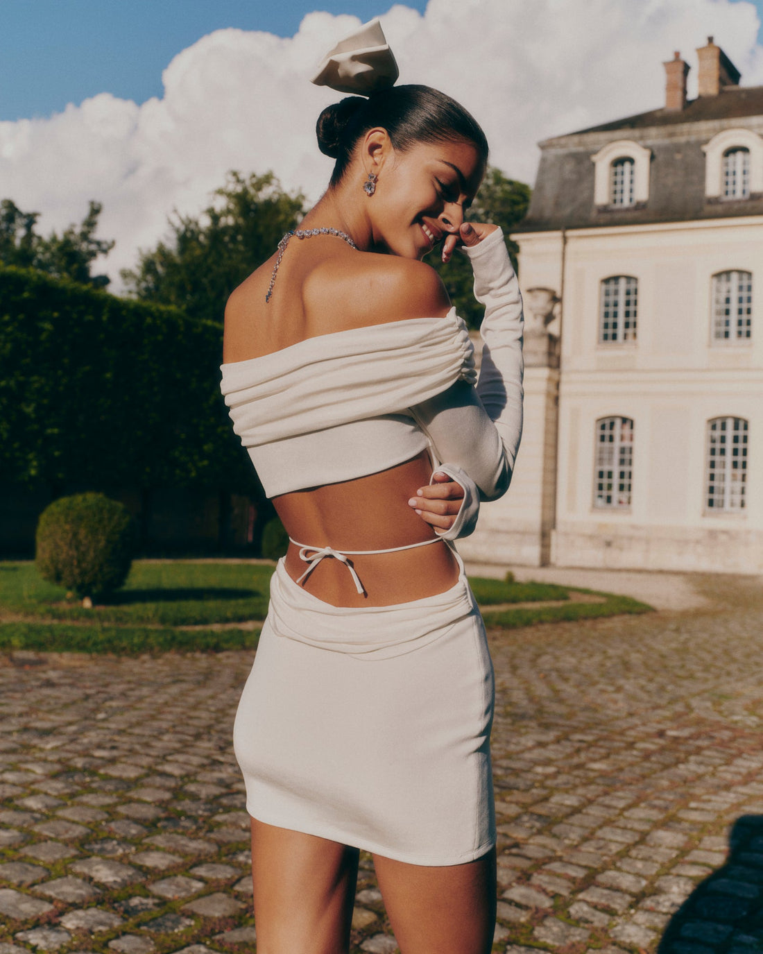 Chantel Dress (White) (Final Sale)