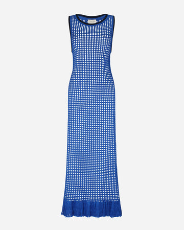 Atuq Knitted Vest Dress| Blue