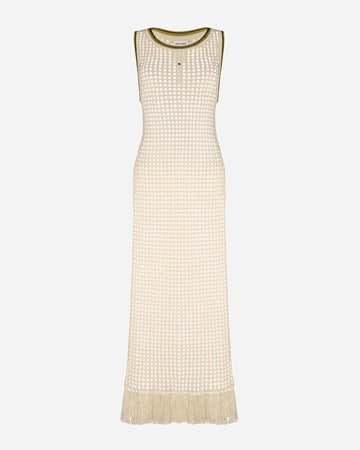 Atuq Knitted Vest Dress| Ivory