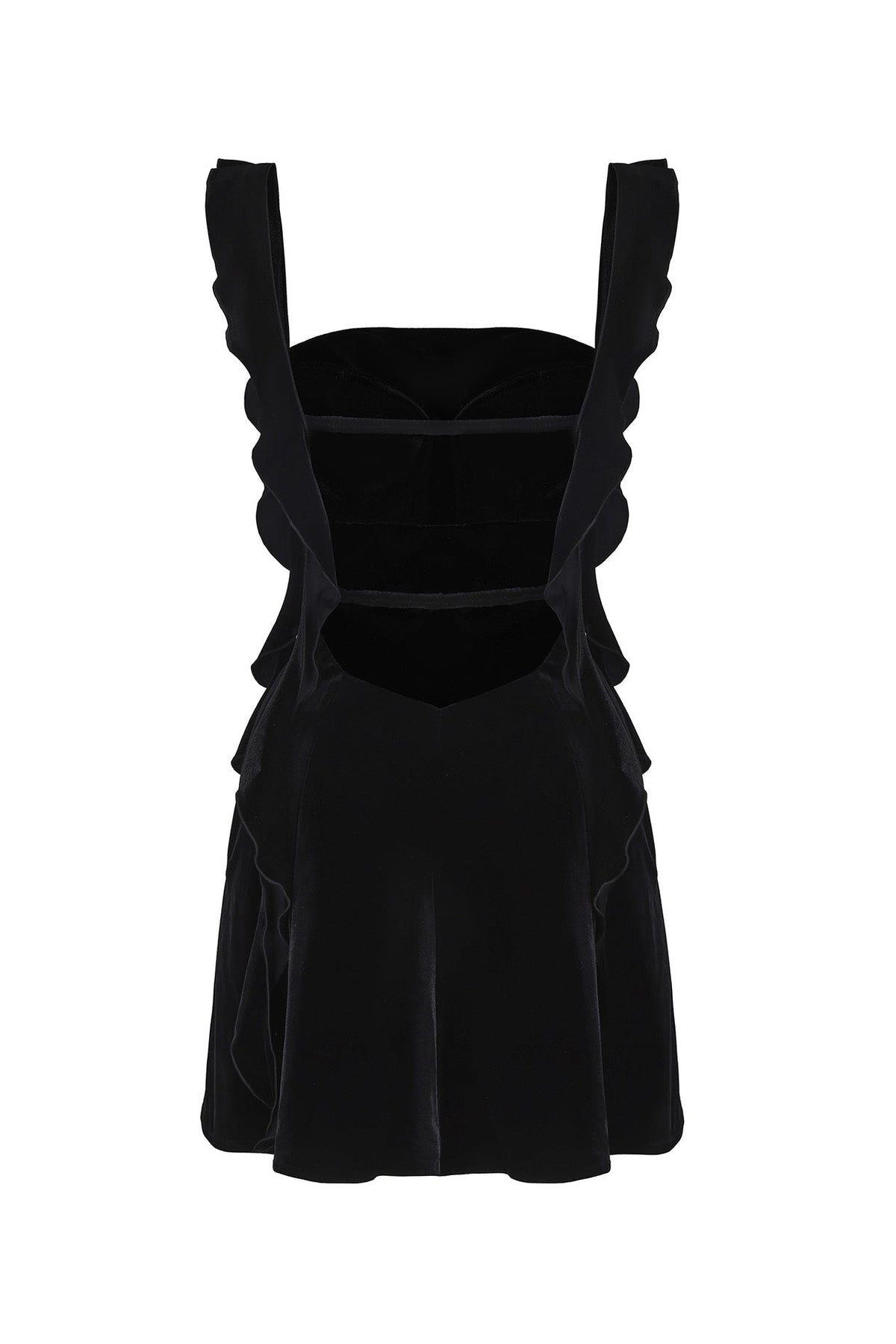 Karina Velvet Dress (Black)