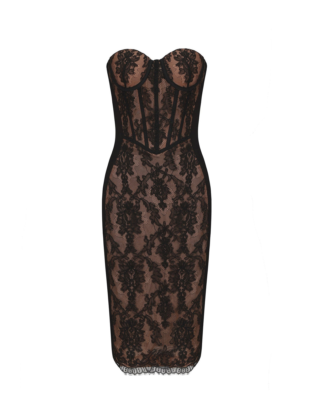 Elsa Lace Dress (Black) (Final Sale)