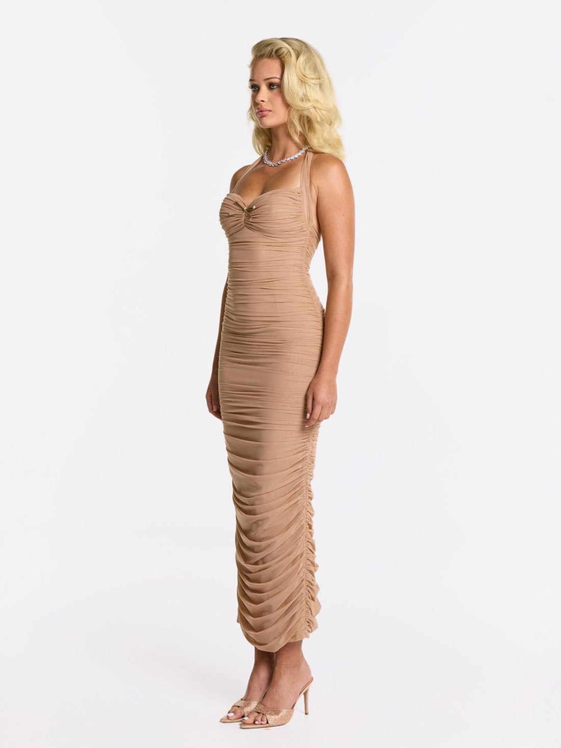 Francesca Dress (Beige)
