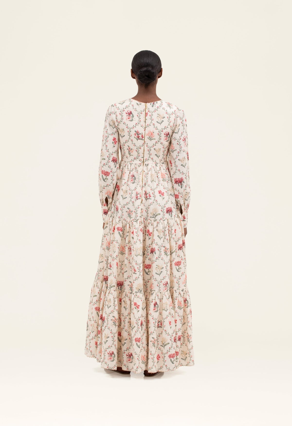 Nuez Orquidea Maxi Dress