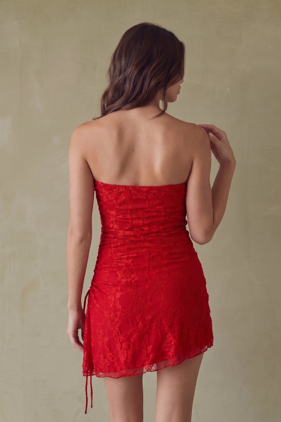 Bethany Strapless Cinch Mini Dress