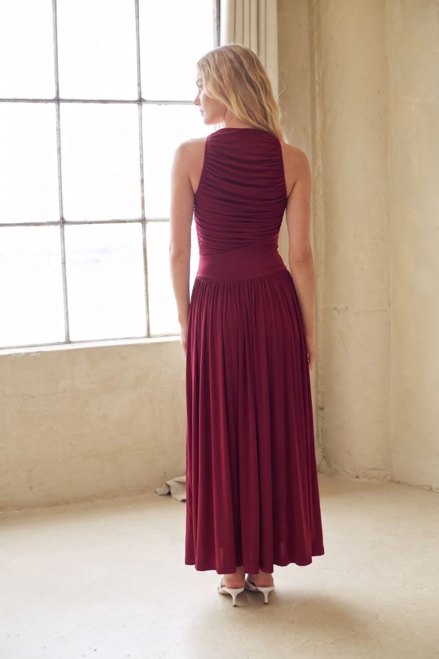 Breana Ruched Maxi Dress