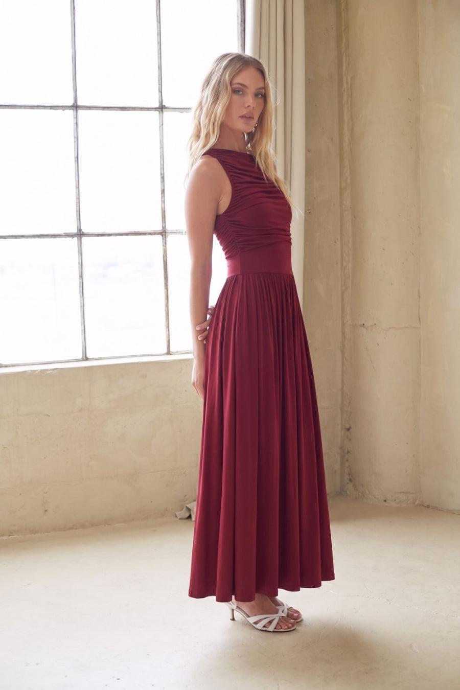 Breana Ruched Maxi Dress
