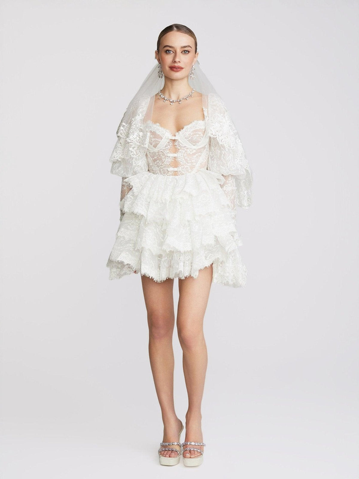 Penelope Lace Dress (White) (Final Sale)