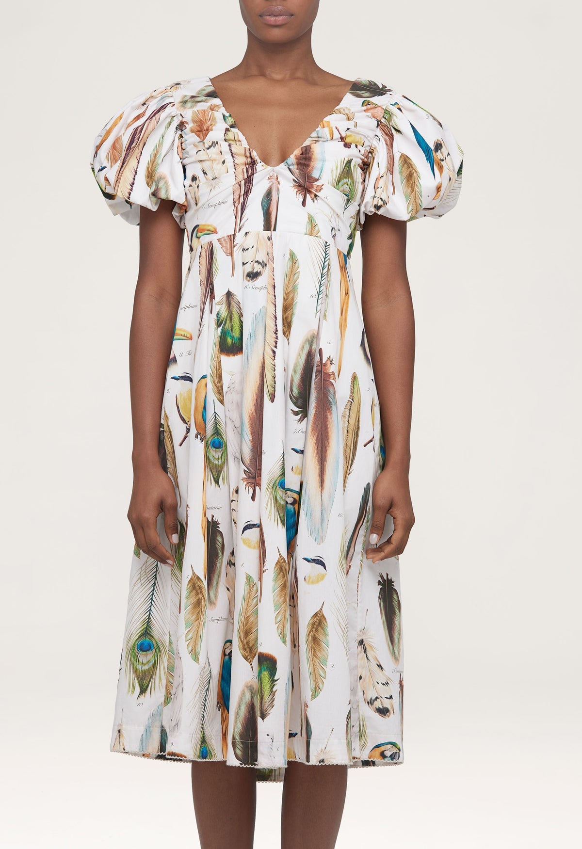 Chontaduro Pluma Midi Dress