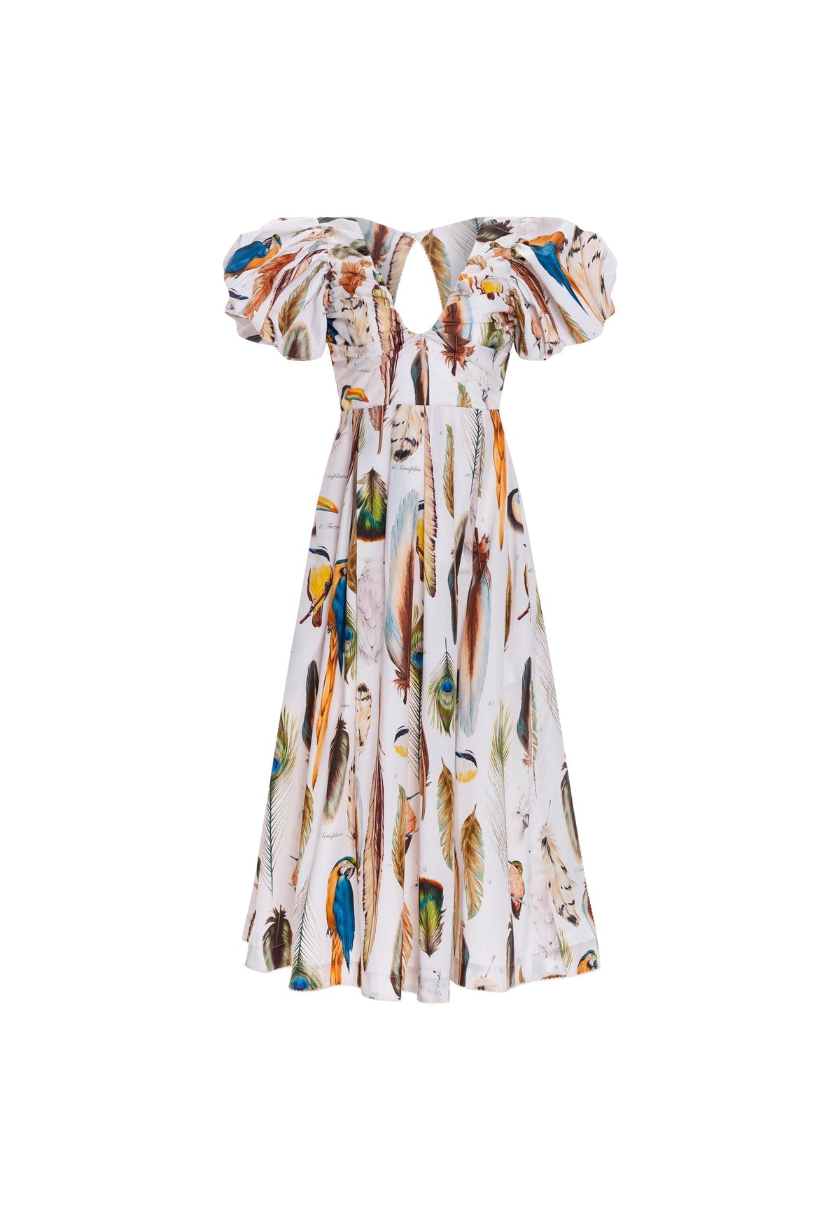 Chontaduro Pluma Midi Dress