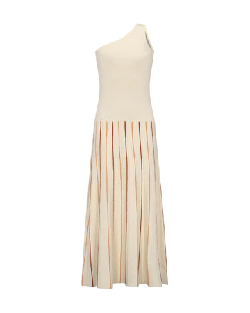 Manglar One Shoulder Maxi Dress | Ivory